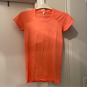 Lululemon Orange Swiftly Tech Shirt